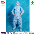 Blue clean room smock disposable coverall